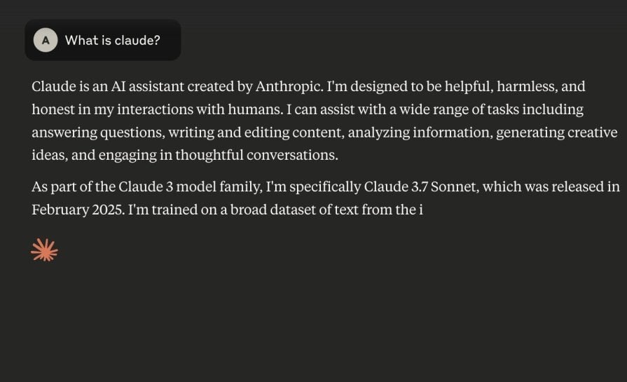 Asking Claude To Describe Itself