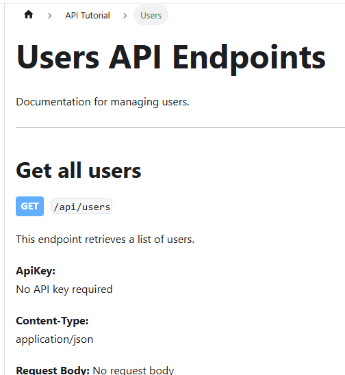 Basic Documentation Site
