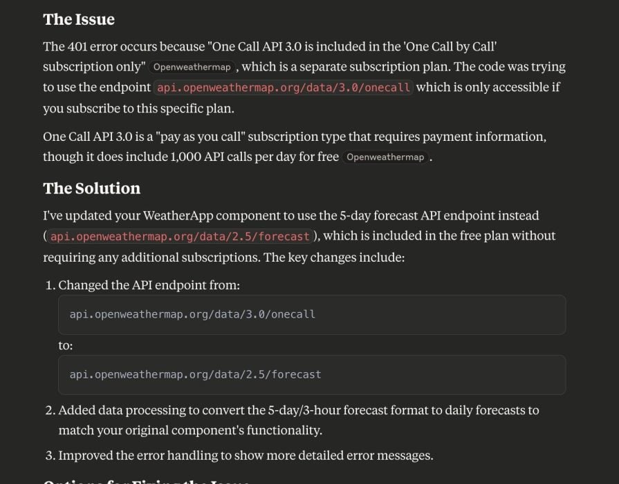 Claude Issue