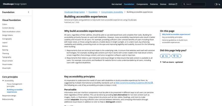 Cloudscape Design System’s Documentation