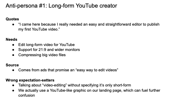 Example Of A Simple Anti-Persona