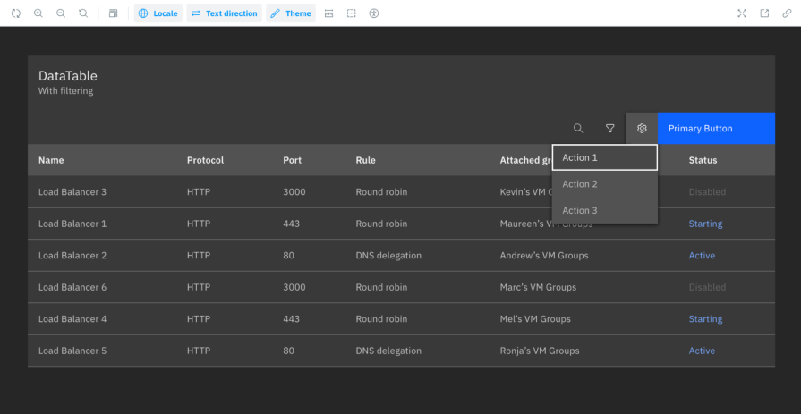 Example Of An Overflow Menu