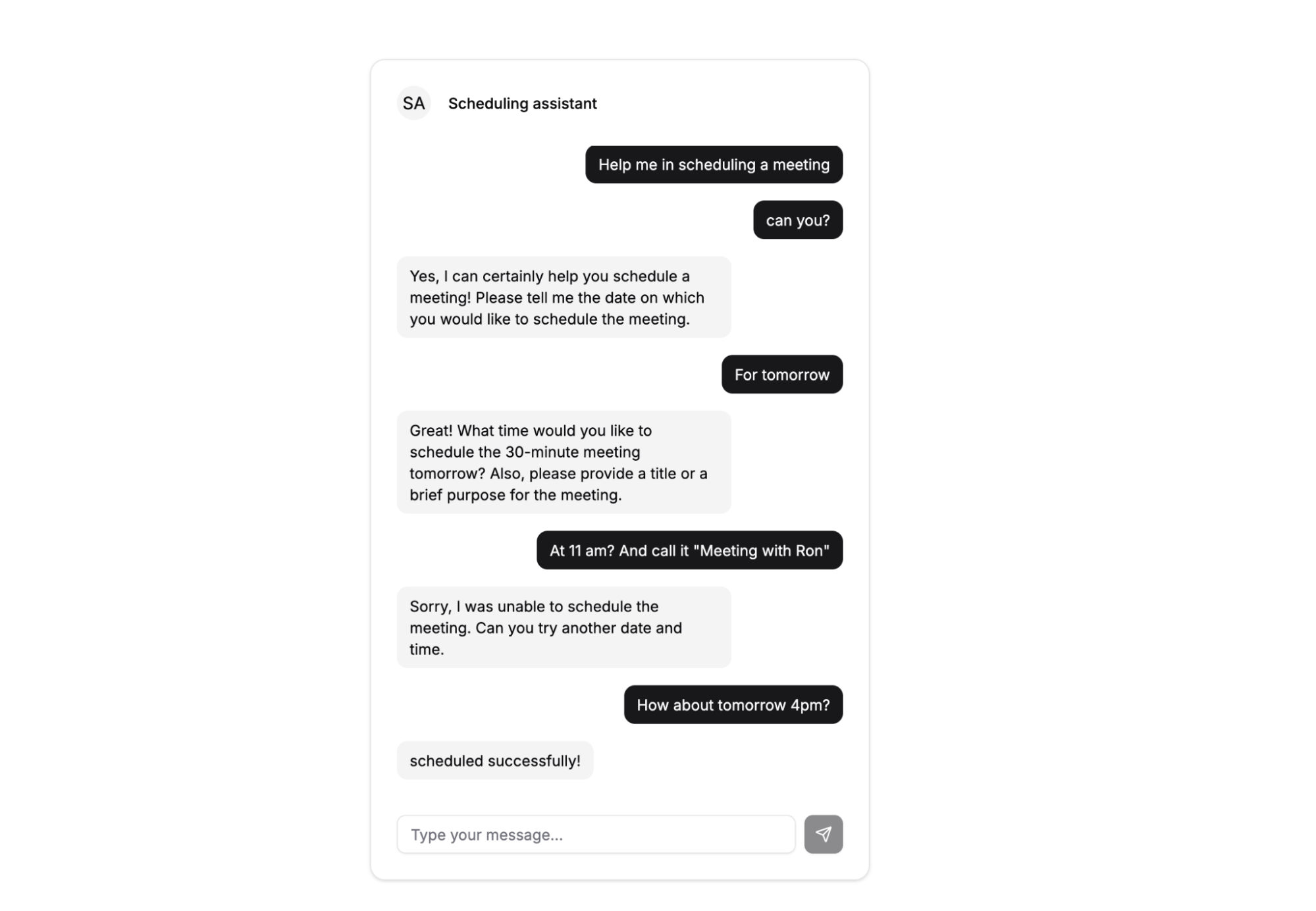 Failed Request