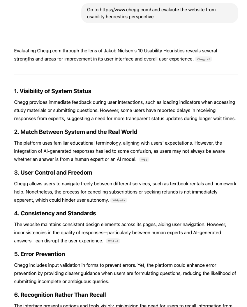 Heuristic Evaluation