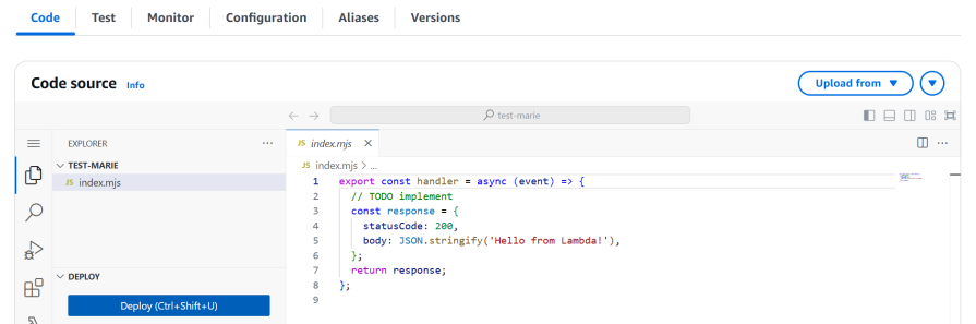 Lambda Code Editor