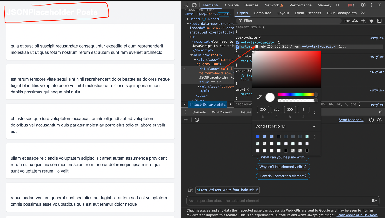 Poor Color Contrast Demo