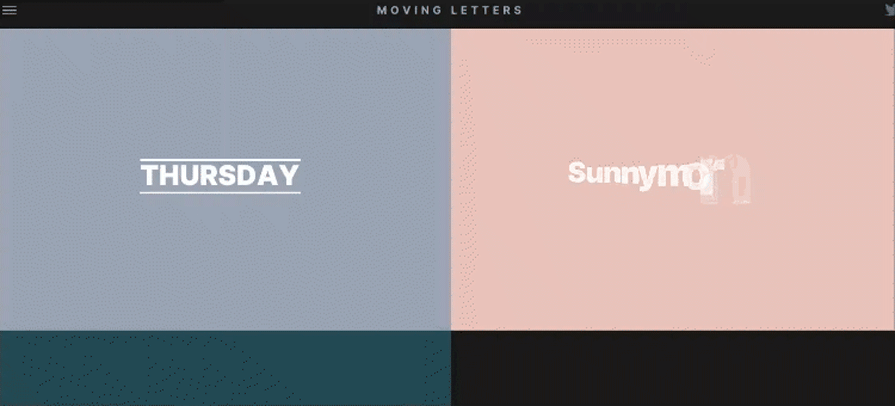 moving letters library homepage
