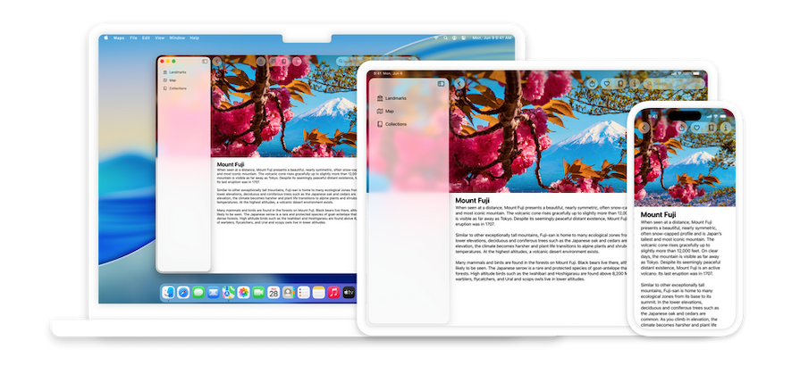 Apple Liquid Glass Applied To Holistic Design Across Apple Product Ecosystem