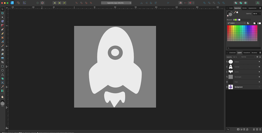 Screenshot Of Vector Drawing Step To Recreate Liquid Glass Effect