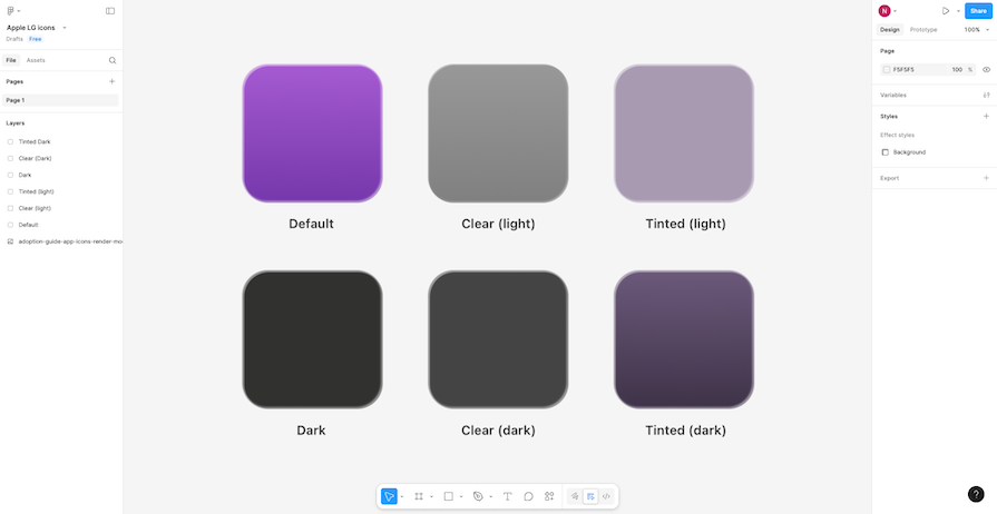 Six Backgrounds Created To Emphasize Liquid Glass Foreground Content For All Variants