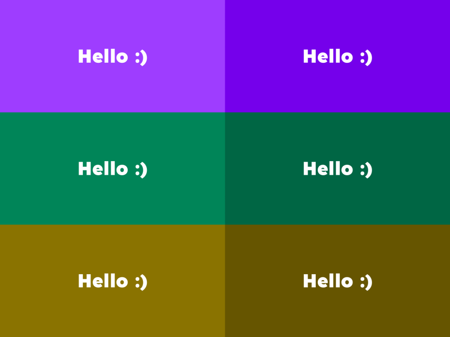 Color Contrast Comparison