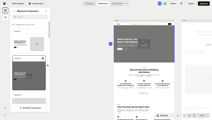 Editing In Relume's Interface