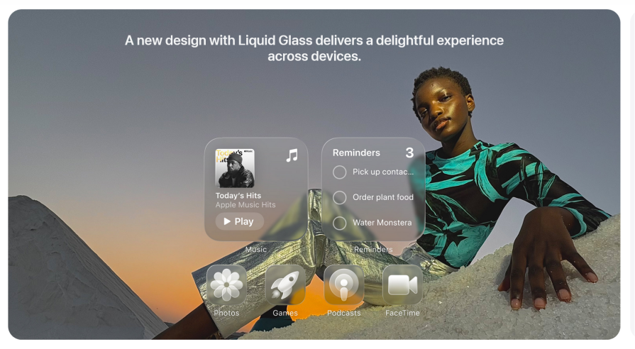 Liquid Glass Apple