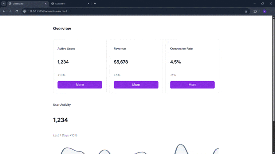 gif of implementing custom behavior