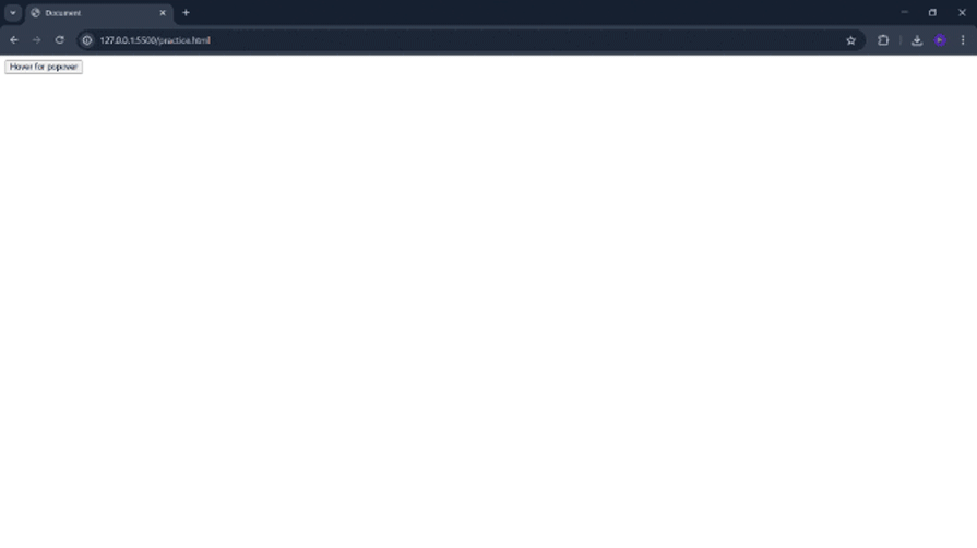 gif of styling a popover