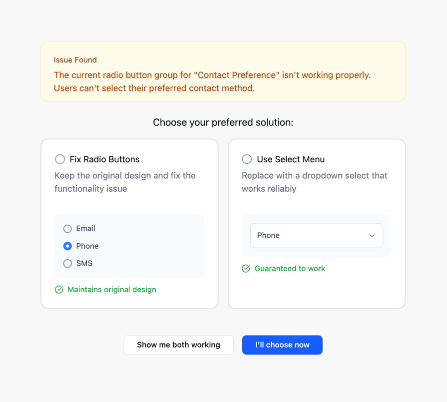 User Feedback Figma Make