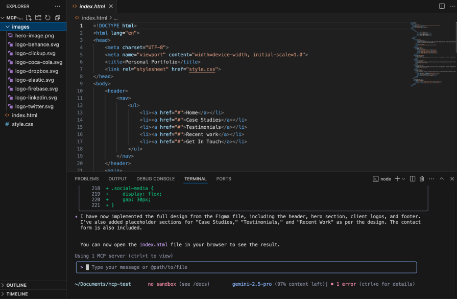 assets downloaded and design implemented