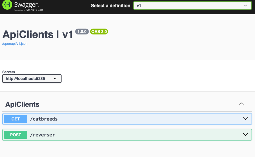 configure Swagger UI so we can interact with our API
