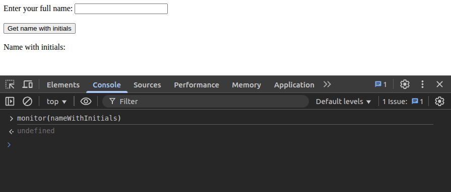 Executing A Snippet From The Console