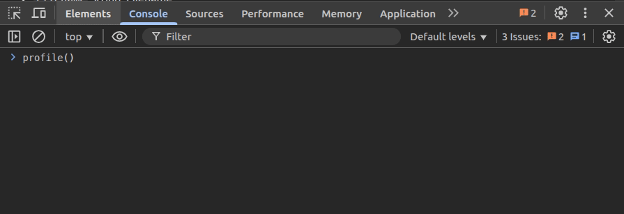 Profiling From The Console Using Profile() And ProfileEnd() Functions