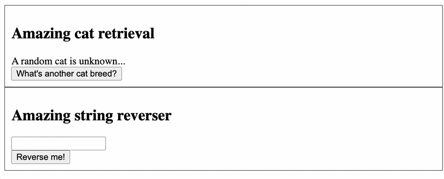 gif of obtaining a reference to the service and then calling API actions