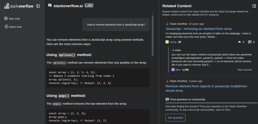stack overflow ai