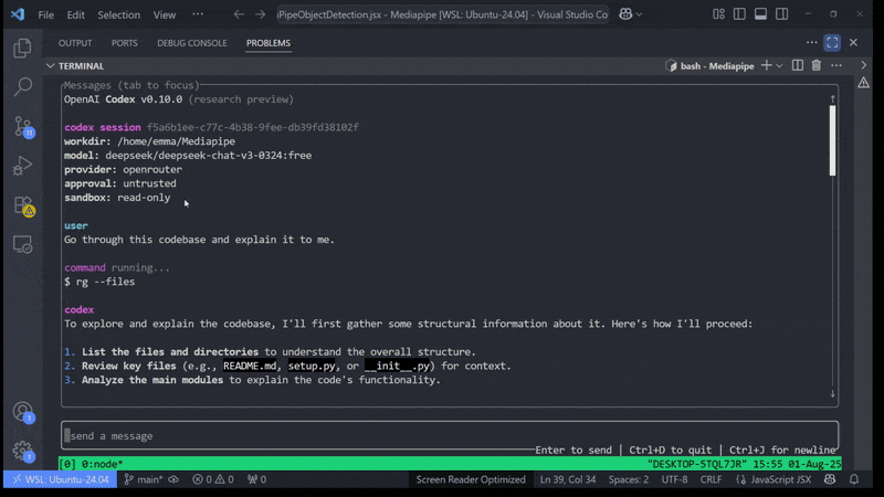 Codex Unfamiliar Codebase Process