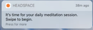 Headspace Notification