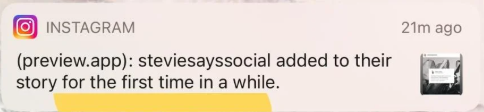 Instagram Notification