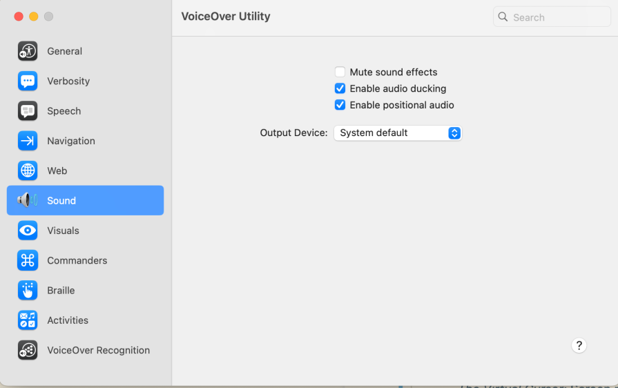 Mute VO in its settings