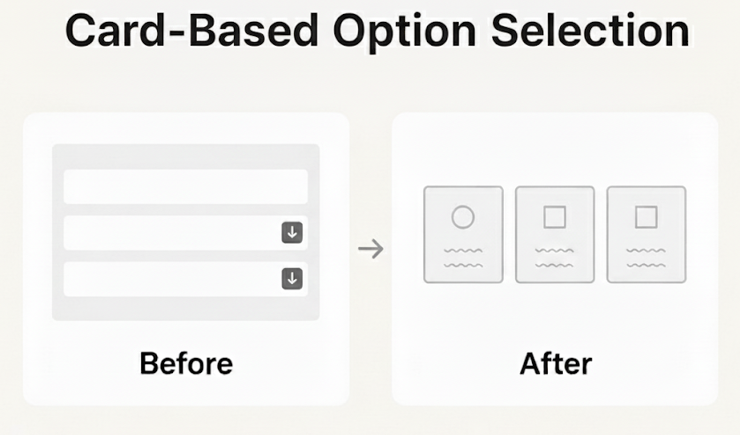 Card-Based Option Selection
