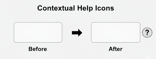 Contextual Help Icons