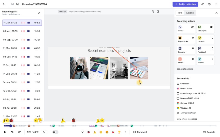On-Site/In-App UX Research