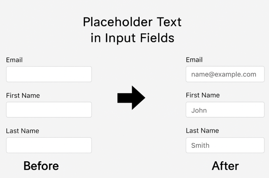 Placeholder Text In Input Fields