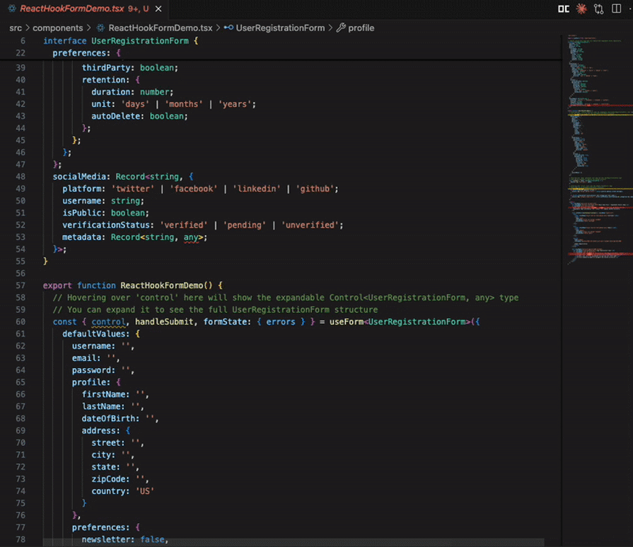 gif of expandable hovers