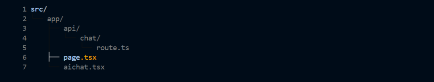 ai chat folder structure