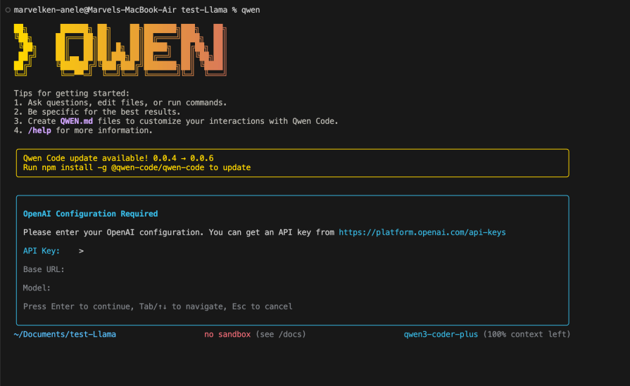 configure this to use the Llama Maverick 4 model