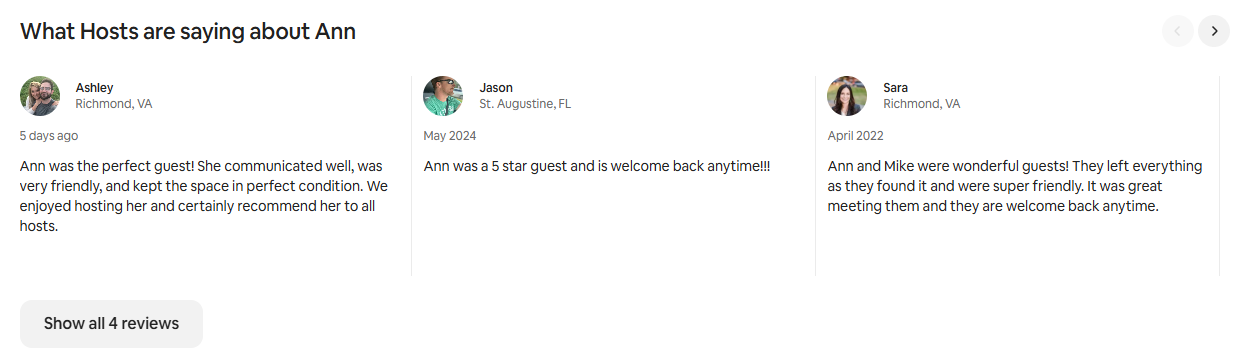 Airbnb Social Proof Through Reviews