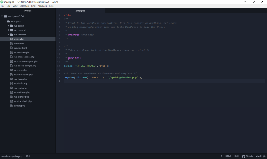Atom Code Editor