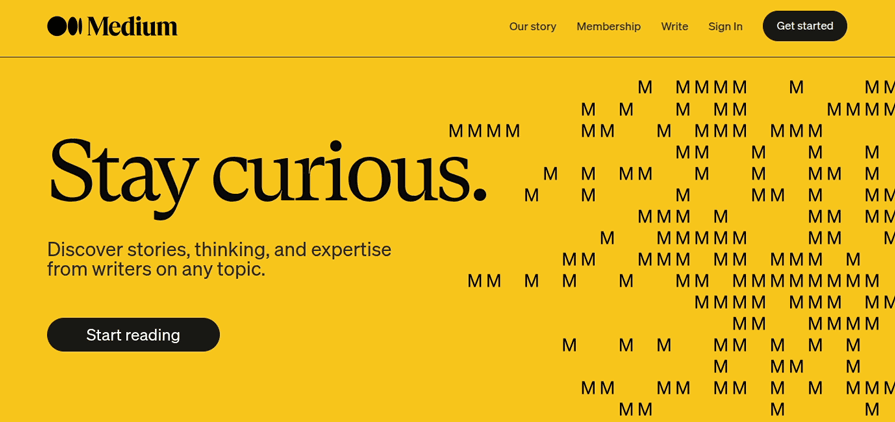 Surface Redesign Example - Medium Website In 2022