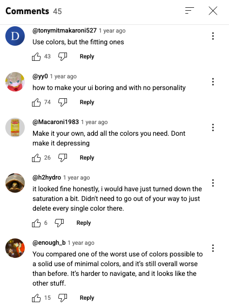 Comments On Video