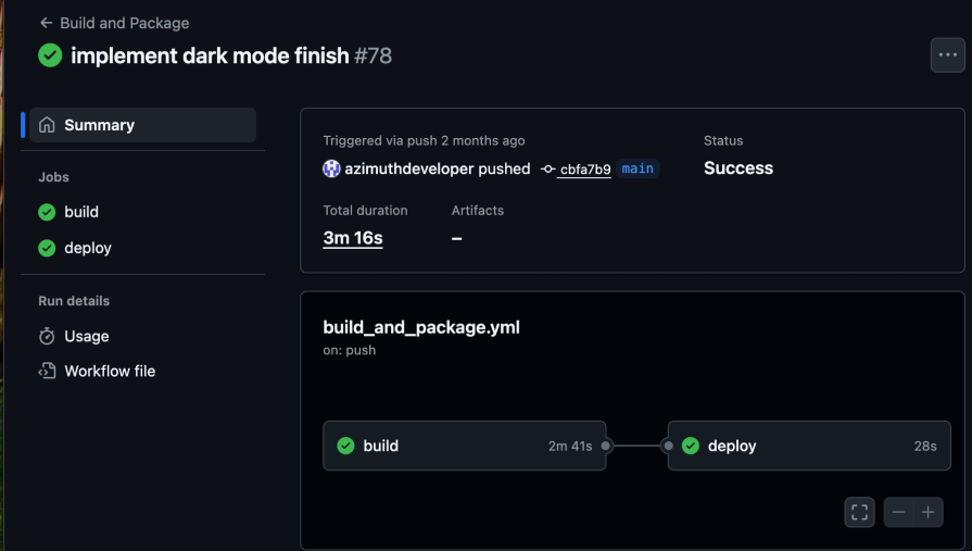 GitHub sees that the commit has occurred, and automatically executes an “action” based on this commit 