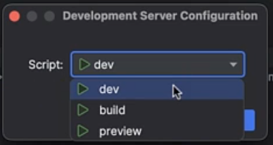 atlas dev server config