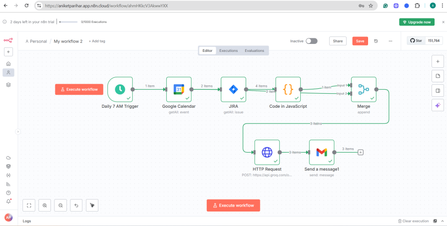 Second AI Agent Flow