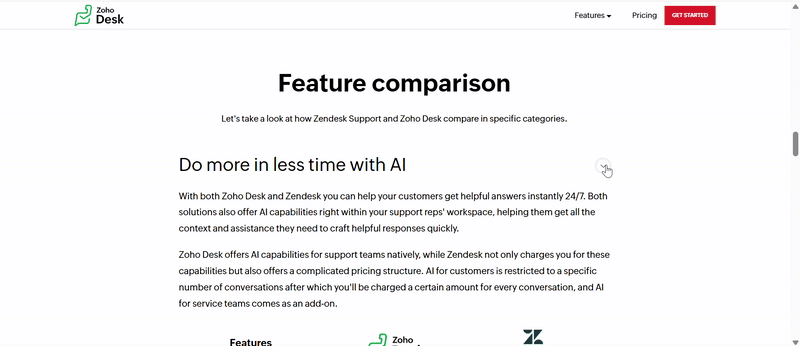 Zendesk Homepage Progressive Disclosure