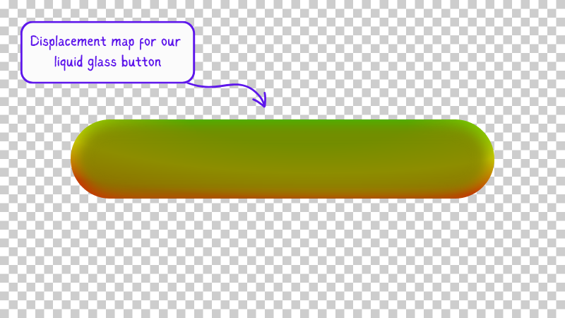 Final displacement map used for Liquid Glass refraction