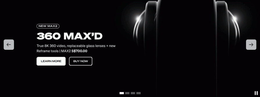 GoPro Website Hero Section