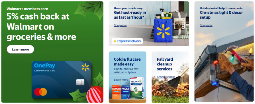 Multi-Hero Layout Walmart