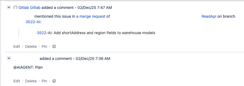 Jira AI Agent For Development Support