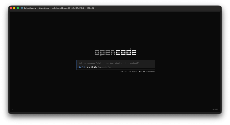 OpenCode Terminal UI